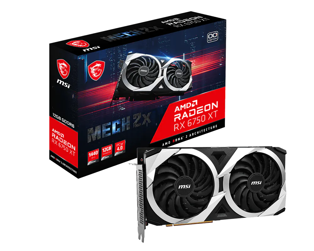 MSI Radeon RX 6750 XT MECH 2X 12G OC